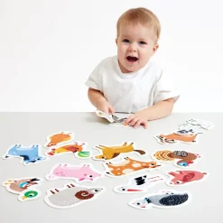 Banana Panda 15 puzzles animales de la granja de 2 piezas