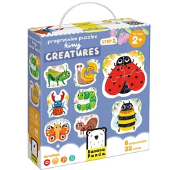 Banana Panda 8 puzzles de insectos de 4 piezas