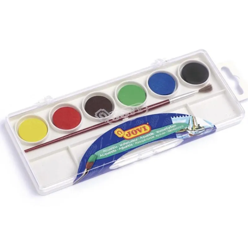 Jovi Acuarela escolar 6 colores