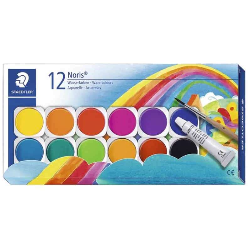 Staedtler Acuarela escolar 12 colores Noris