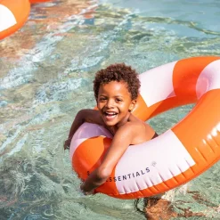 Swim Essentials Anillo flotador hinchable rojo y blanco 90cm.