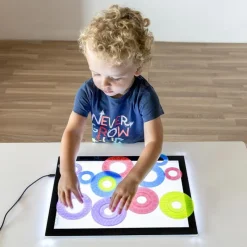 Miniland Anillos translúcidas colores y tamaños surtidos 16pzas para mesa de luz