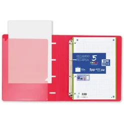 Oxford Archivador A4 4 anillas con recambio colores surtidos