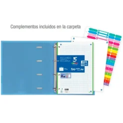 Oxford Archivador A4 4anillas con recambio colores surtidos