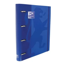Oxford Archivador Europeanbinder A4 4 anillas 25mm. color azul marino con recambio de 100 hojas