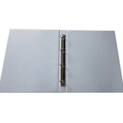 Saro Archivador folio 4 anillas color azul pastel tapa plástico