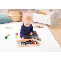 Tickit Bandeja espejo madera 36x24x3 cm