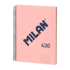 Milan Bloc A4 80 hojas cuadro 5x5mm rosa serie 1918