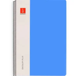 Escolofi Bloc A4 color azul pauta 3mm. 80 hojas serie Plus
