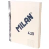 Milan Bloc A4 cuadrícula 5x5 430 beige 120hojas 95gr tapa dura