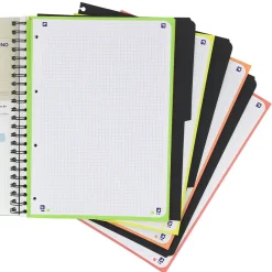 Oxford Bloc A4 cuadro 5mm. 120 hojas con separadores