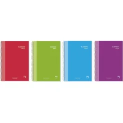 Pacsa Bloc A4 cuadro 5mm. 120 hojas microperforado colores surtidos Premium extra