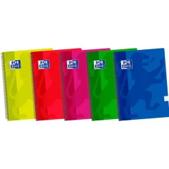 Oxford Bloc A5 cuadro 4mm 80 hojas tapa de plástico