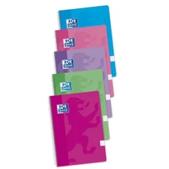 Oxford Bloc A4 cuadro 4mm. 80 hojas tapa blanda colores no básicos Classic