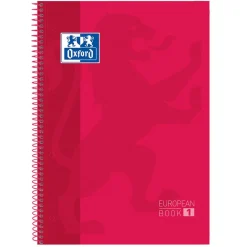 Oxford Bloc A4 rojo cuadro 5mm. 80 hojas Europeanbook