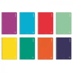 Pacsa Bloc cuarto 80 hojas espiral tapa blanda