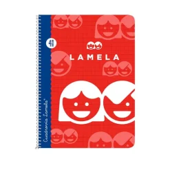 Lamela Bloc cuarto cuadrovía 4mm. 40 hojas tapa blanda colores surtidos