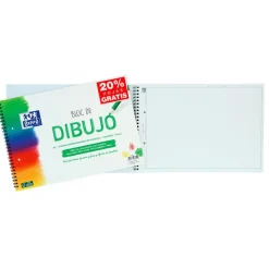 Oxford Bloc de dibujo A4 plus con recuadro 2 taladros 20 hojas 130gr.