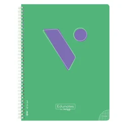 Vicens Vives Bloc Edunotes A4 80 hojas cuadrícula 4x4 verde