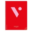 Vicens Vives Bloc Edunotes A4 80 hojas cuadrícula 4x4 rojo