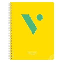 Vicens Vives Bloc Edunotes A4 80 hojas cuadrícula 4x4 amarillo