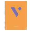 Vicens Vives Bloc Edunotes A4 80 hojas cuadrícula 4x4 naranja
