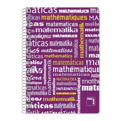 Pacsa Bloc folio cuadro 4mm. 80 hojas Matemáticas Plastipac
