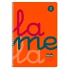 Lamela Bloc folio cuadrovía 3mm. 80 hojas tapa polipropileno naranja flúor