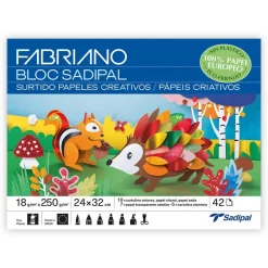 Sadipal Bloc papel surtido A4 para manualidades