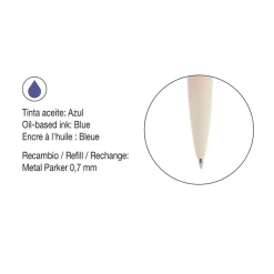 Miquelrius Bolígrafo degradado naranja tinta azul