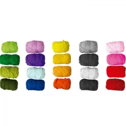 Niefenver Bolsa con 4 ovillos de lana de 28gr.