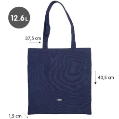 Milan Bolsa de tela tote bag color azul marino serie 1918