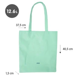 Milan Bolsa de tela tote bag color verde serie 1918