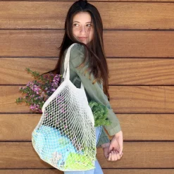 Kikkerland Bolsa rejilla algodón color surtido