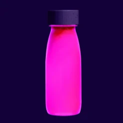 Petit Boum Botella sensorial float flúor rosa