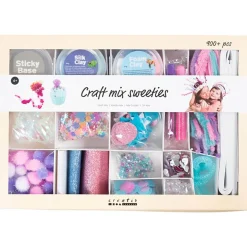 Creativ Company Caja de manualidades golosinas colores pastel .