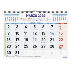 Finocam Calendario pared color mixto L 2026
