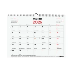 Finocam Calendario pared L escribir 2025-2026 16 meses