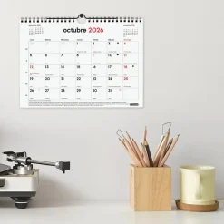 Finocam Calendario pared S escribir 2025-2026 16 meses