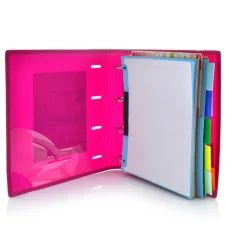 Fraga Carpebloc A4 4 anillas 32mm. con recambio de 100 hojas colores surtidos