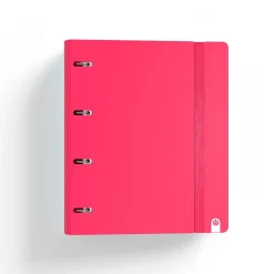 Carchivo Carpebloc A4 4 anillas 35mm. PP foam con recambio de 100 hojas color rojo