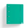 Carchivo Carpebloc A4 4 anillas 35mm. PP foam con recambio de 100 hojas color verde