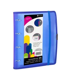 Carchivo Carpebloc folio azul 4 anillas 35mm. PP Dune XXL con recambio