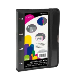 Carchivo Carpebloc folio negro 4 anillas 35mm. PP Dune XXL con recambio