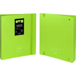 Grafoplas Carpeta A4 4 anillas 40mm polyfoam verde claro Unequal Minimal