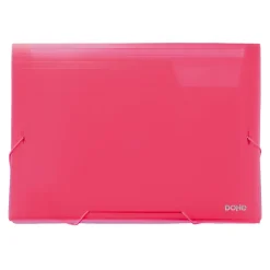 Dohe Carpeta A4 acordeón color rojo translúcido