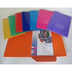 Saro Carpeta folio de cartón verde con solapas