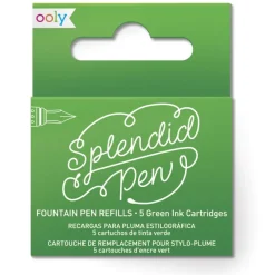 Ooly Cartucho de tinta verde pluma Splendid 5 unidades