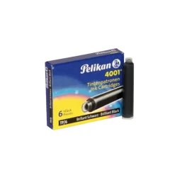 Pelikan Cartuchos de tinta negra para pluma 6 unidades
