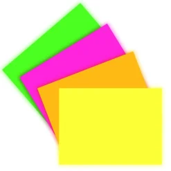 Guarro Cartulina flúor pliego 50x65cm. paquete unicolor 25 unidades Canson